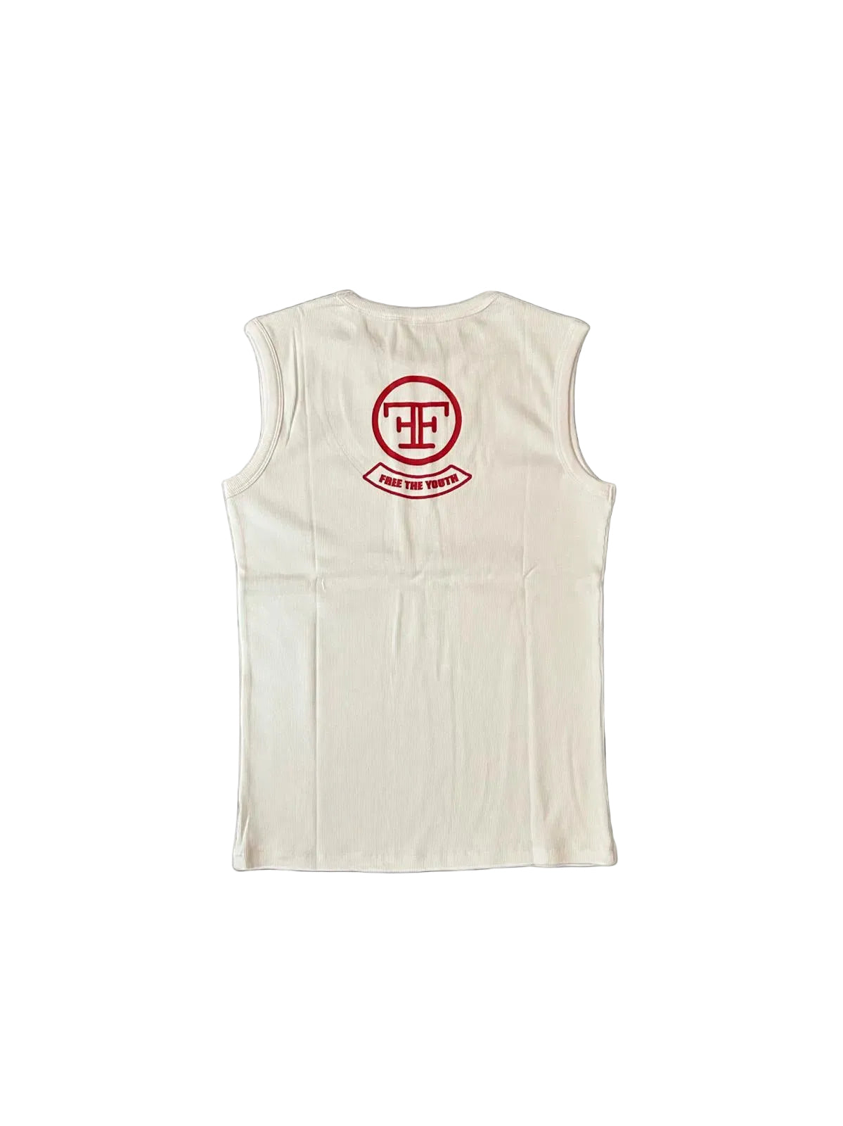TANK TOP WHITE/RED